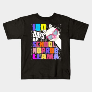 100 day of school no probllama Kids T-Shirt